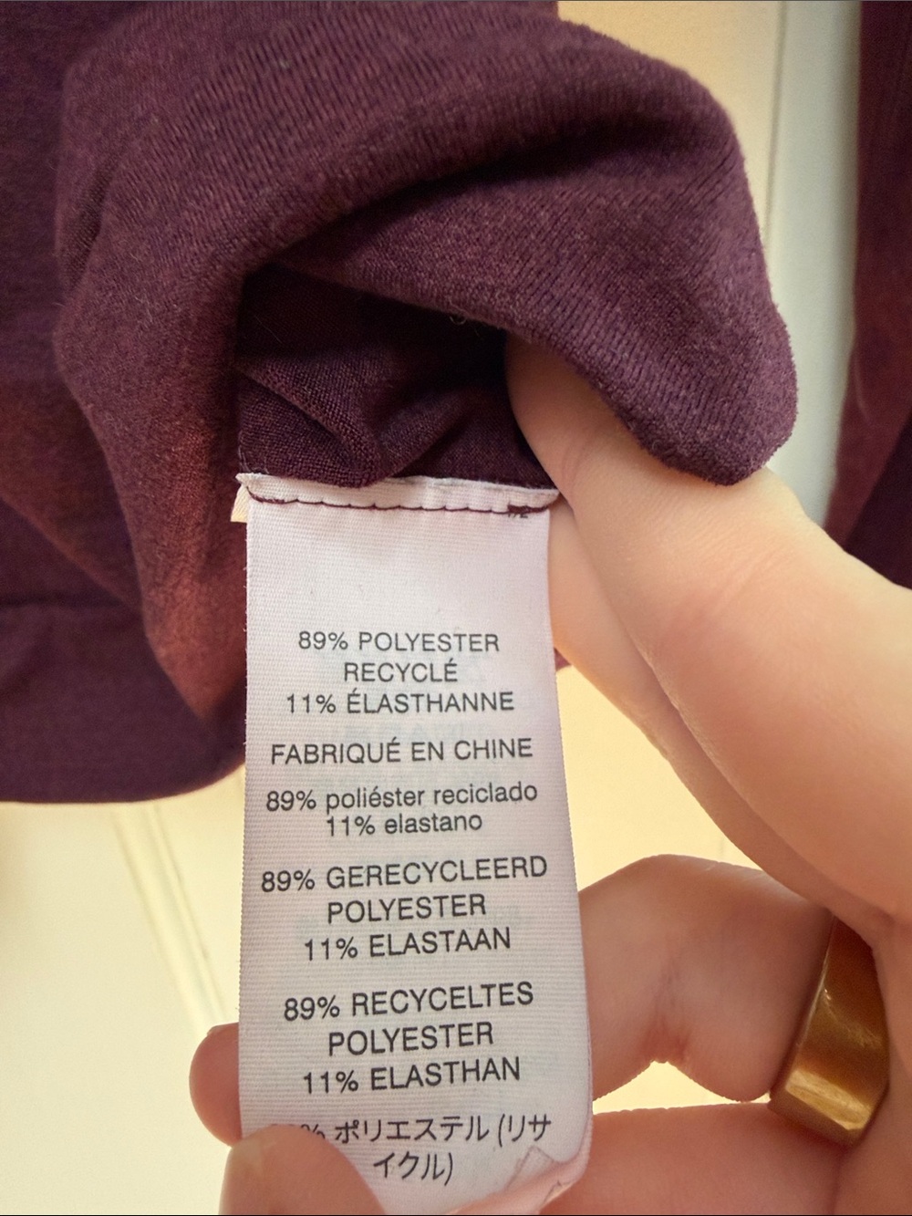 Women’s maroon Vuori hoodie - Picture 2 of 4